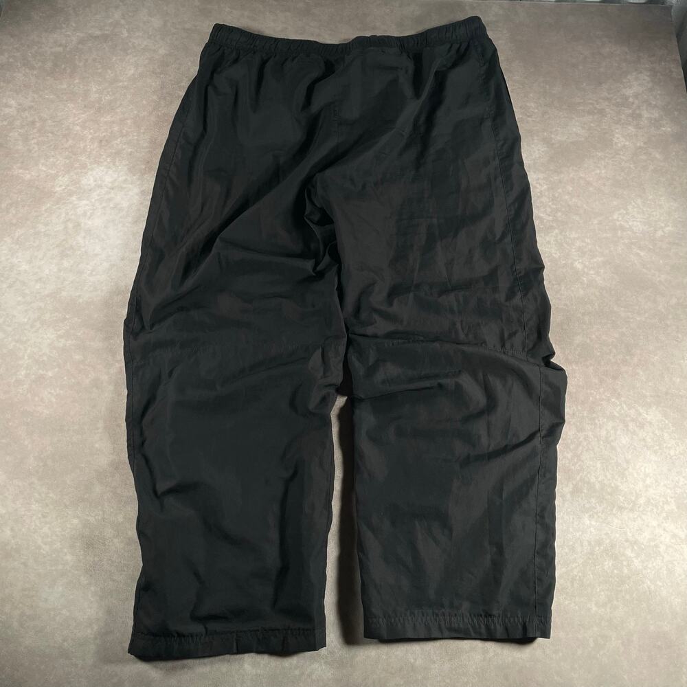 Vintage Y2K Starter Black Baggy Wide Leg Track Pants XL 40” Waist Men Streetwear